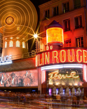 Moulin Rouge cabaret in Paris wallpaper 176x220