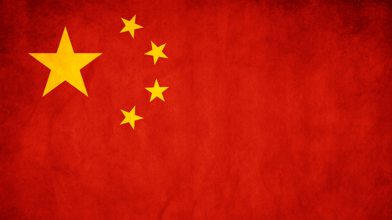 Обои China Flag 1366x768