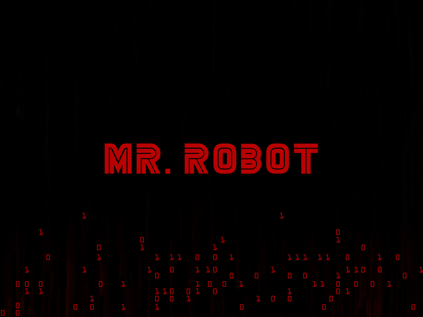 Das Mr Robot Logo Wallpaper 1400x1050