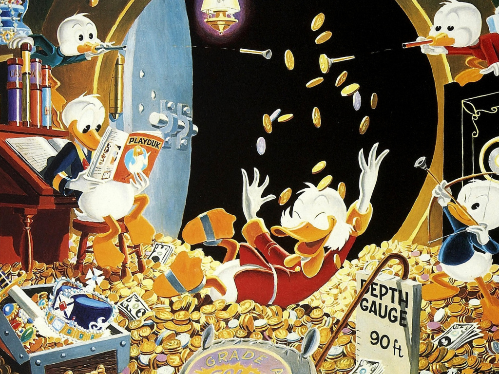 DuckTales and Scrooge McDuck Money wallpaper 1024x768