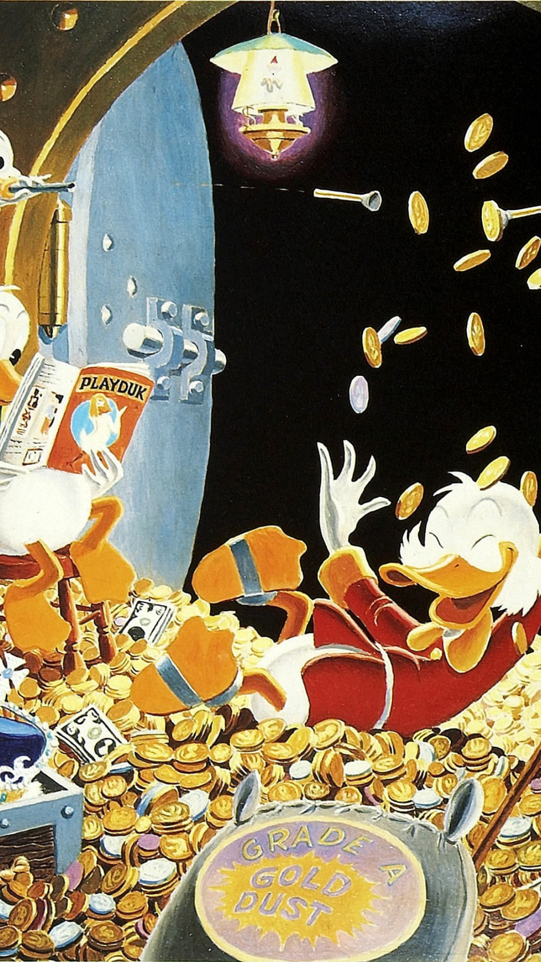 Fondo de pantalla DuckTales and Scrooge McDuck Money 1080x1920