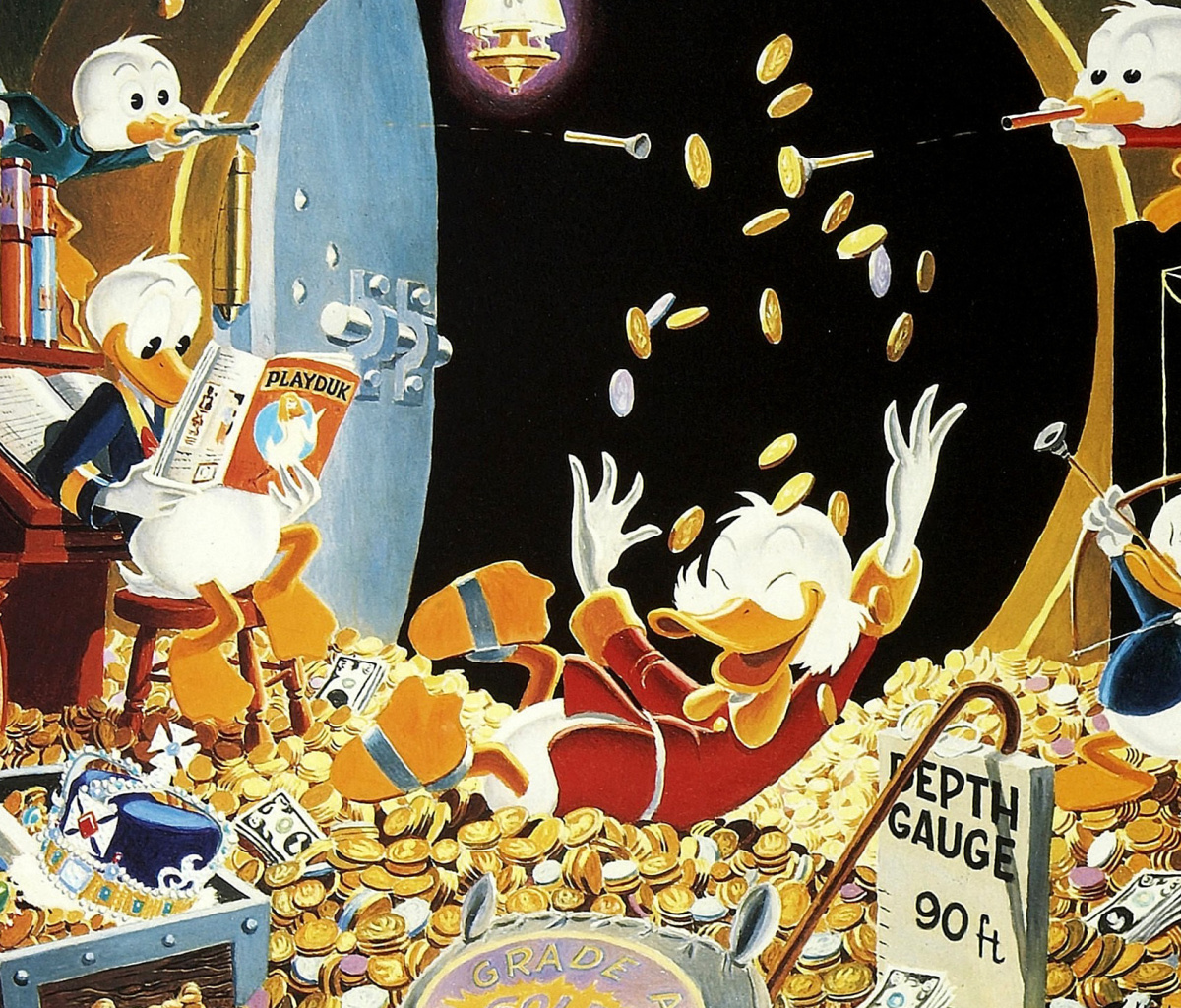 Screenshot №1 pro téma DuckTales and Scrooge McDuck Money 1200x1024