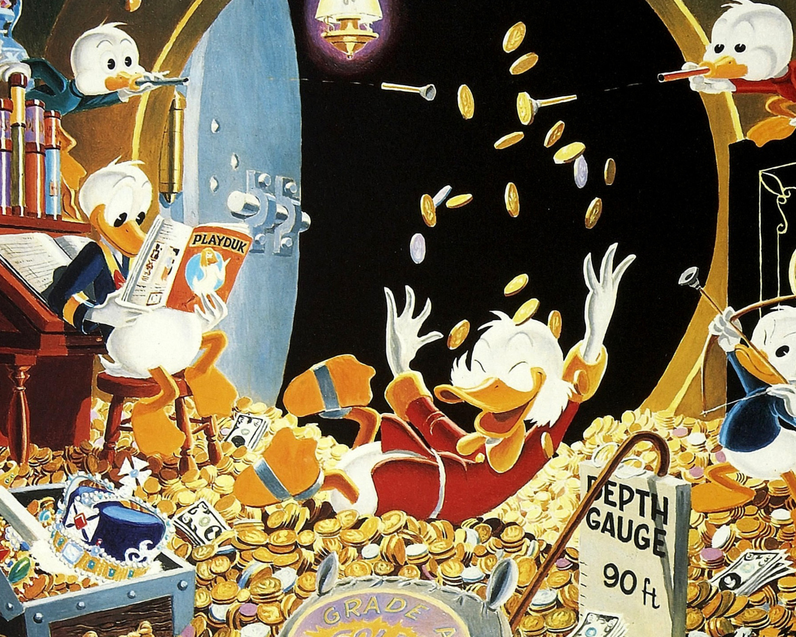 Обои DuckTales and Scrooge McDuck Money 1600x1280