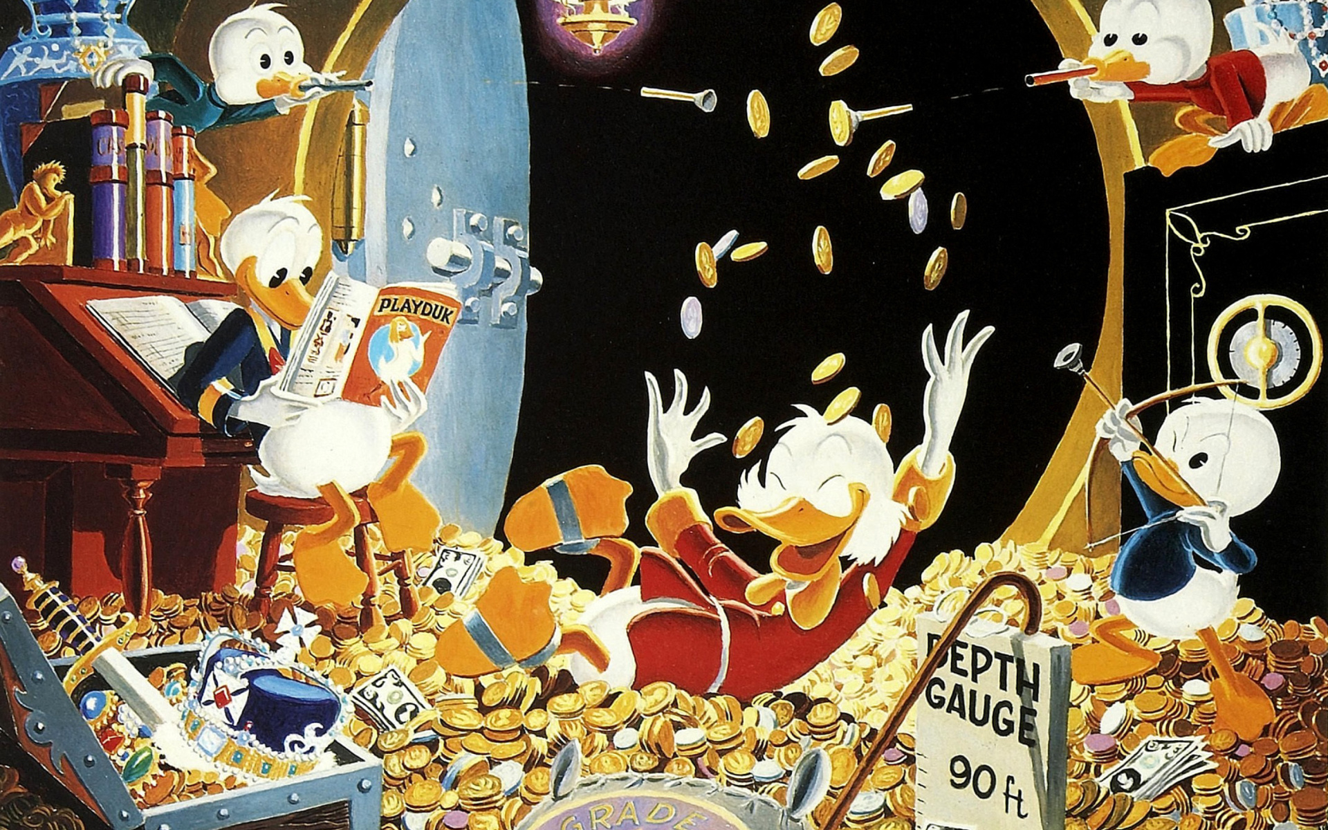 DuckTales and Scrooge McDuck Money wallpaper 1920x1200