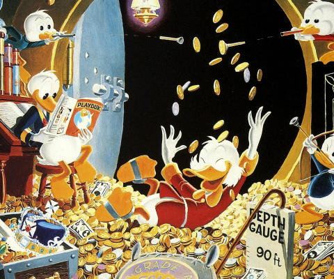 Sfondi DuckTales and Scrooge McDuck Money 480x400
