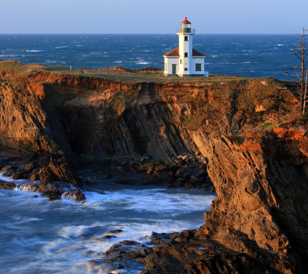 Das Cape Arago Lighthouse Wallpaper 1080x960