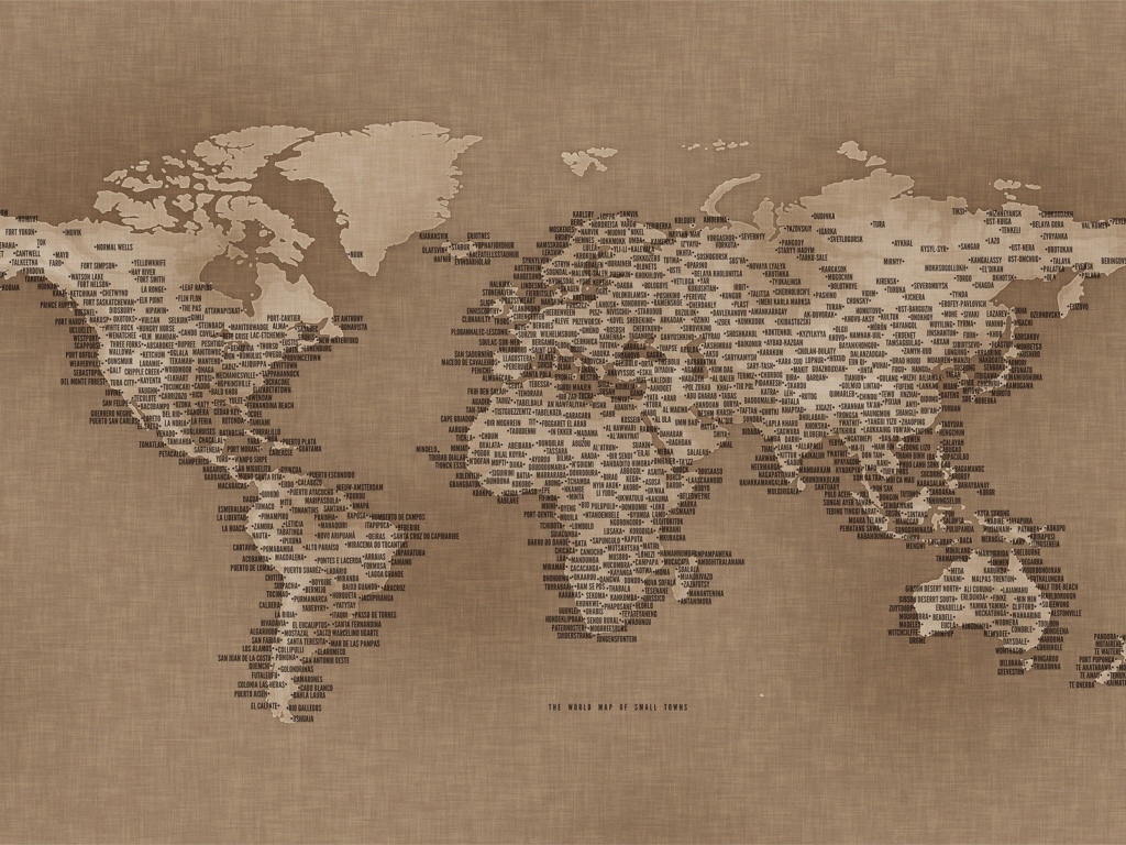 Fondo de pantalla World Map 1024x768