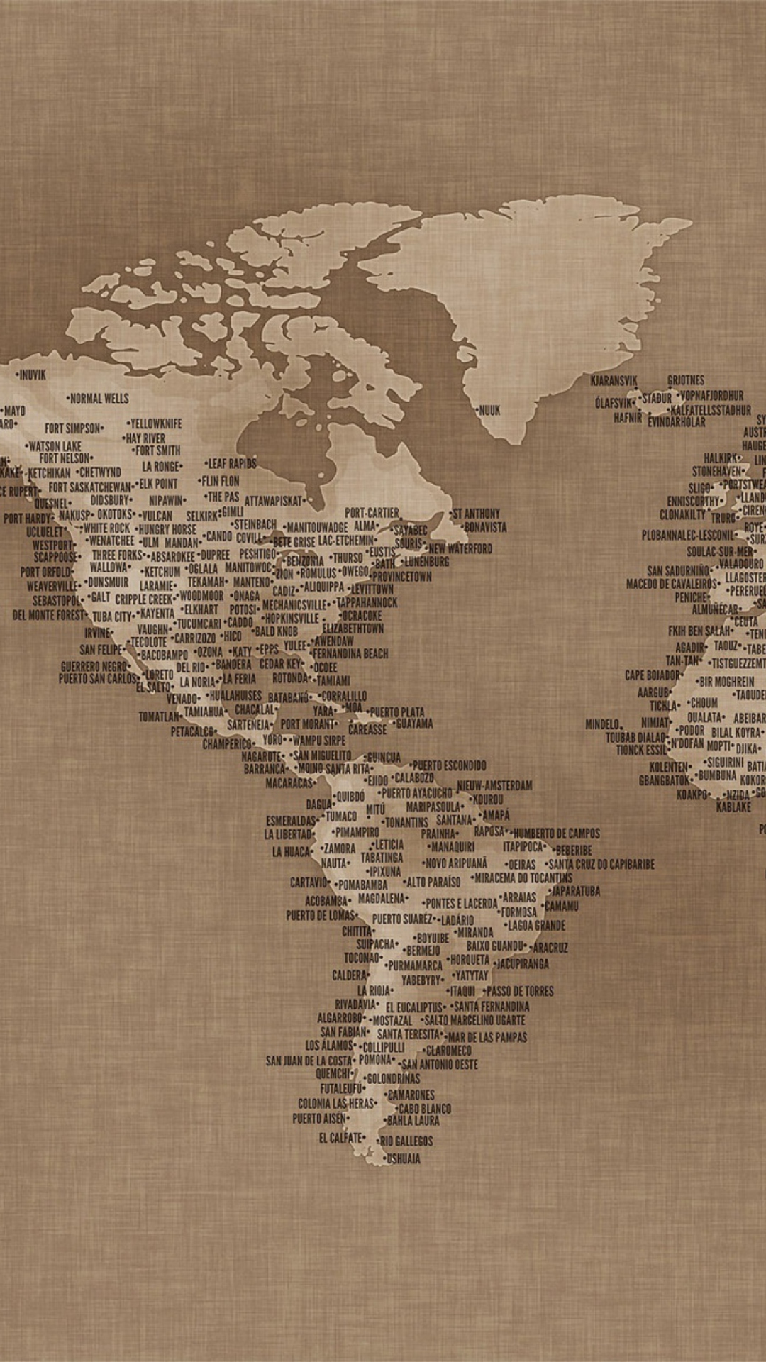 Fondo de pantalla World Map 1080x1920