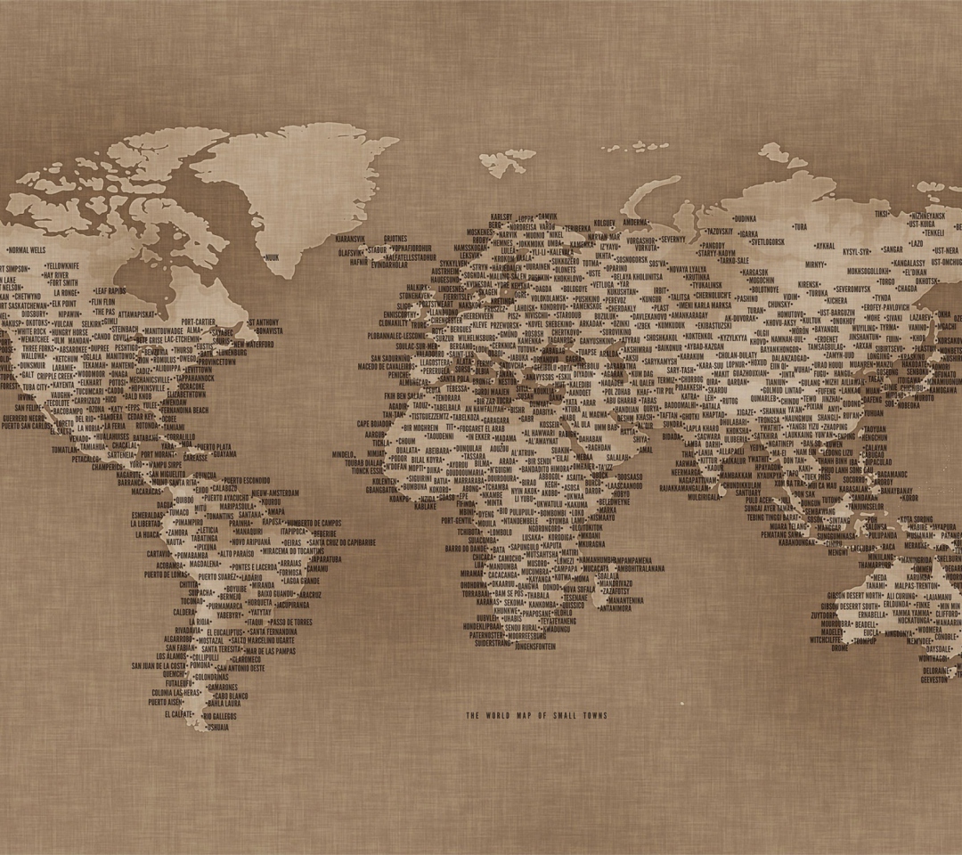 World Map wallpaper 1080x960