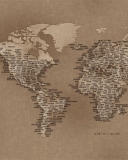 Fondo de pantalla World Map 128x160