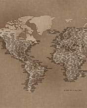 Fondo de pantalla World Map 176x220