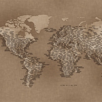 Das World Map Wallpaper 208x208