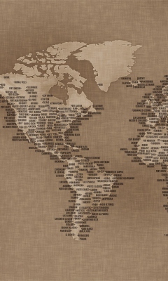 Обои World Map 240x400