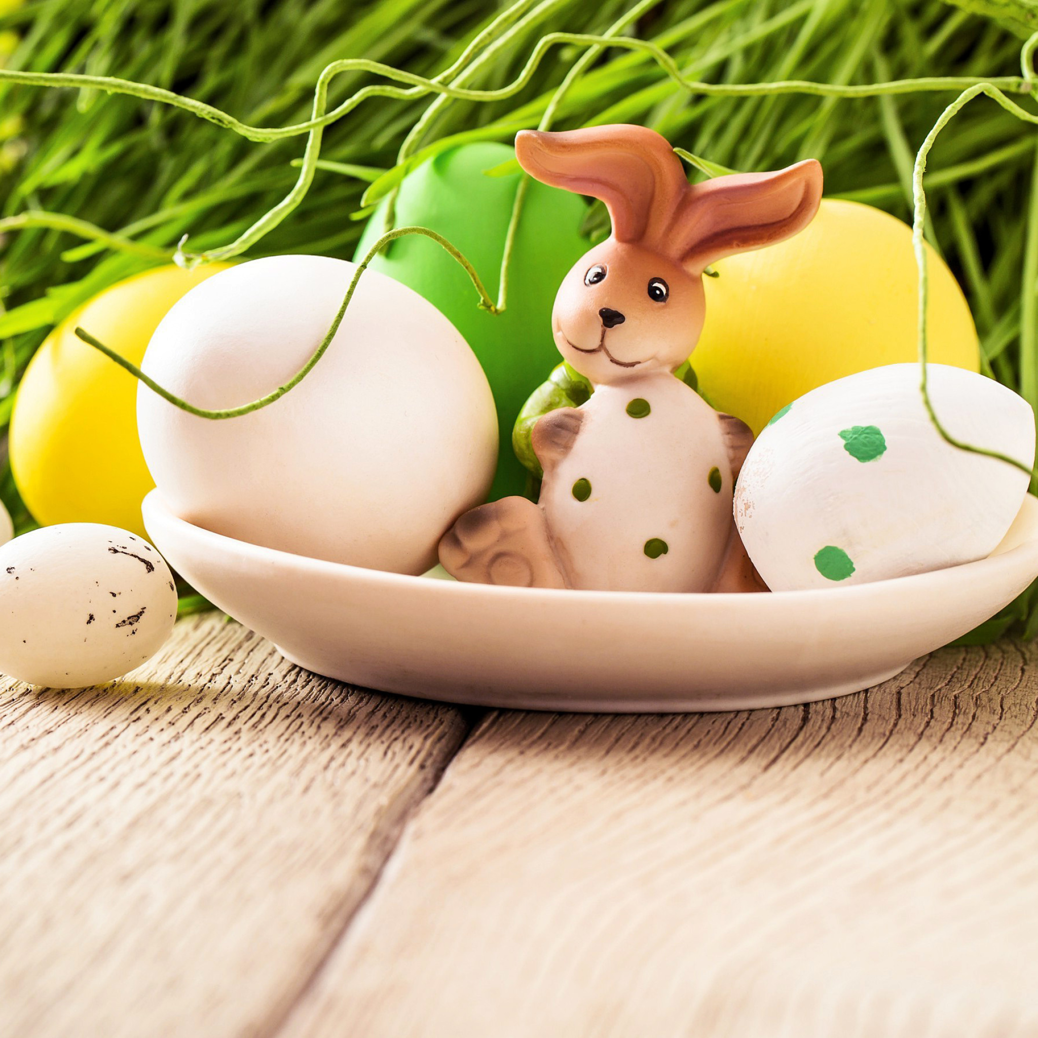 Das Easter still life with hare Wallpaper 2048x2048