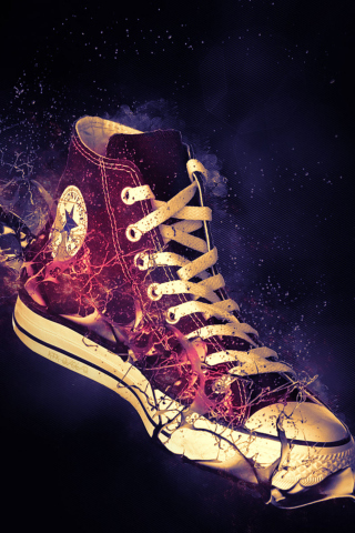 Sfondi Red Converse 320x480