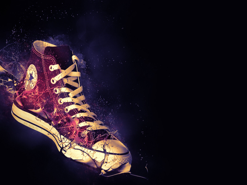 Red Converse wallpaper 800x600