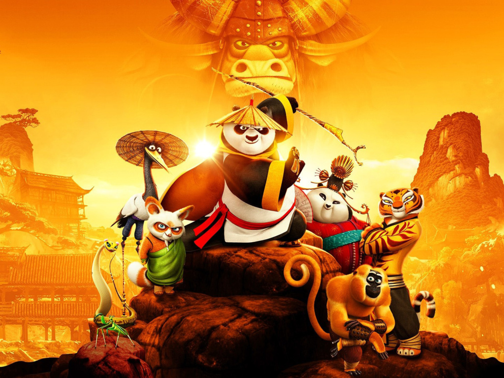 Обои Kung Fu Panda 3 3D 1024x768