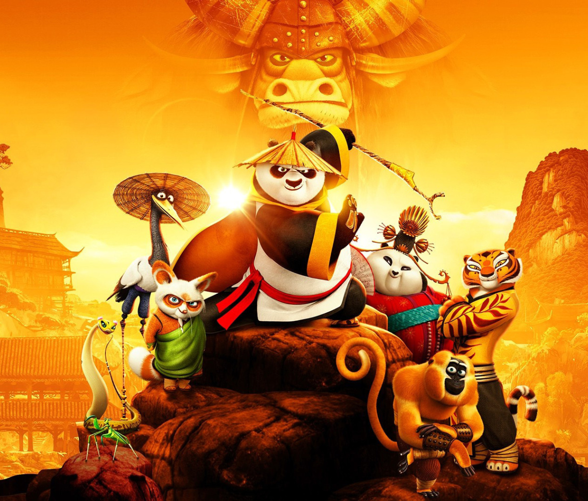 Das Kung Fu Panda 3 3D Wallpaper 1200x1024