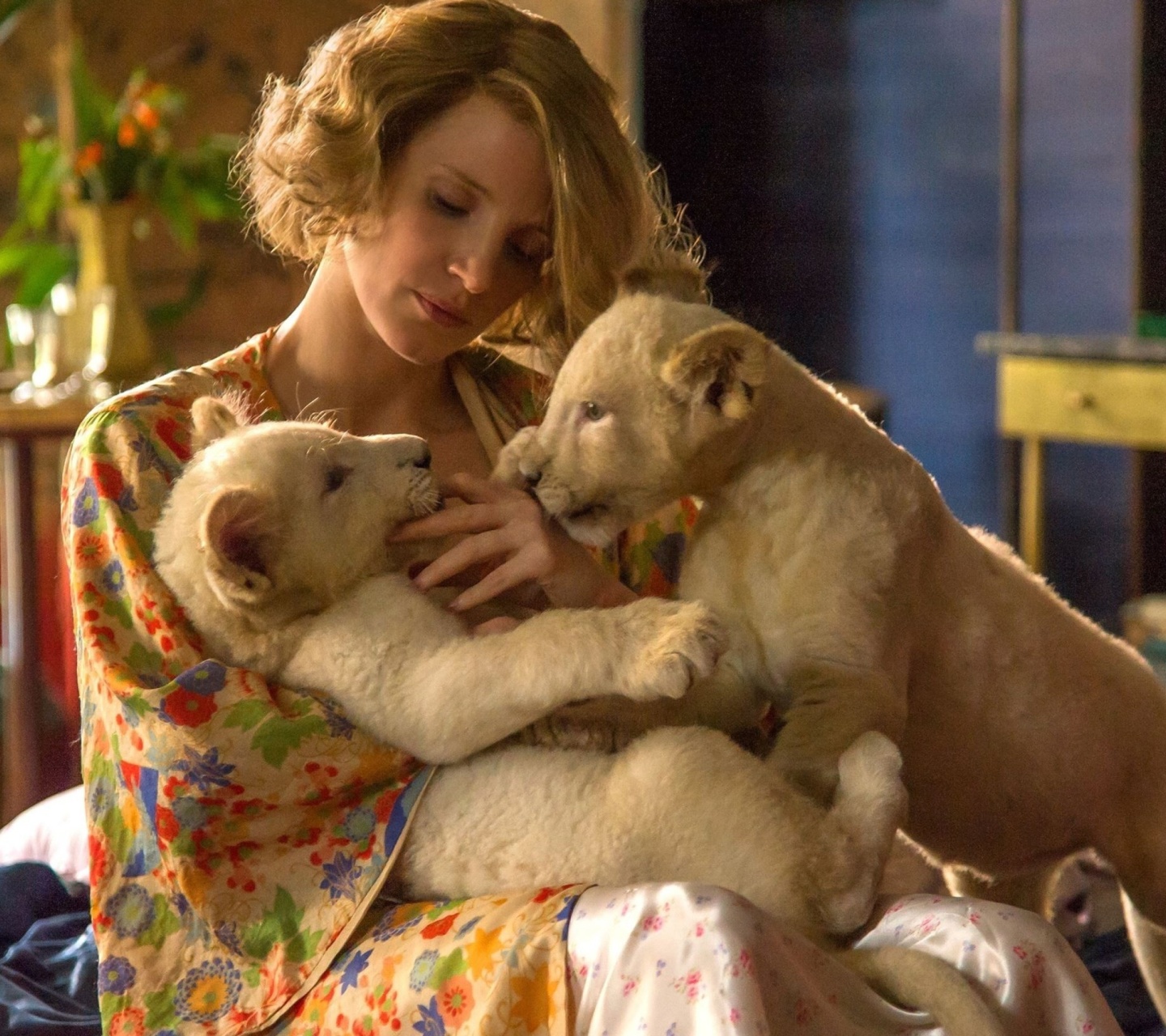 Обои The Zookeepers Wife Film with Jessica Chastain 1440x1280