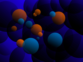 3D Spheres wallpaper 320x240