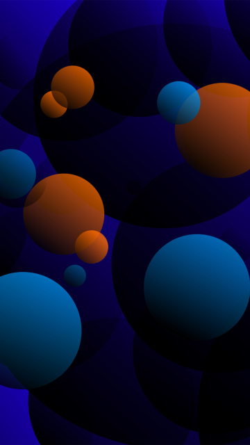 Das 3D Spheres Wallpaper 360x640
