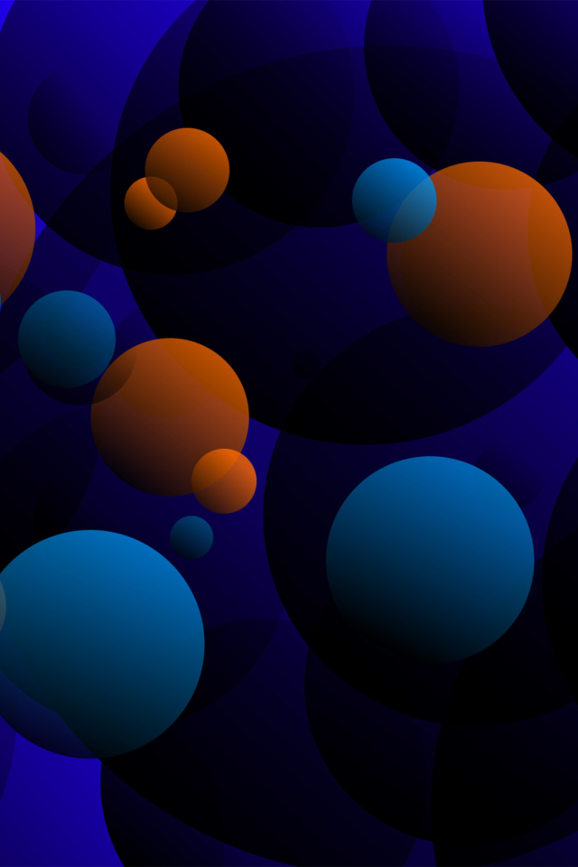 Das 3D Spheres Wallpaper 640x960