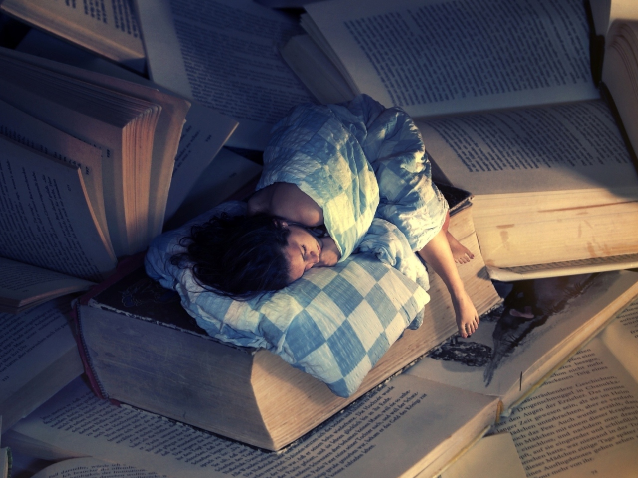 Reading And Dreaming wallpaper 1280x960