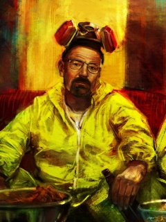 Breaking Bad with Walter White wallpaper 240x320