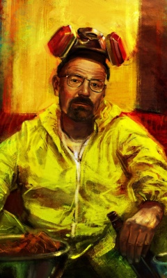 Breaking Bad with Walter White wallpaper 240x400