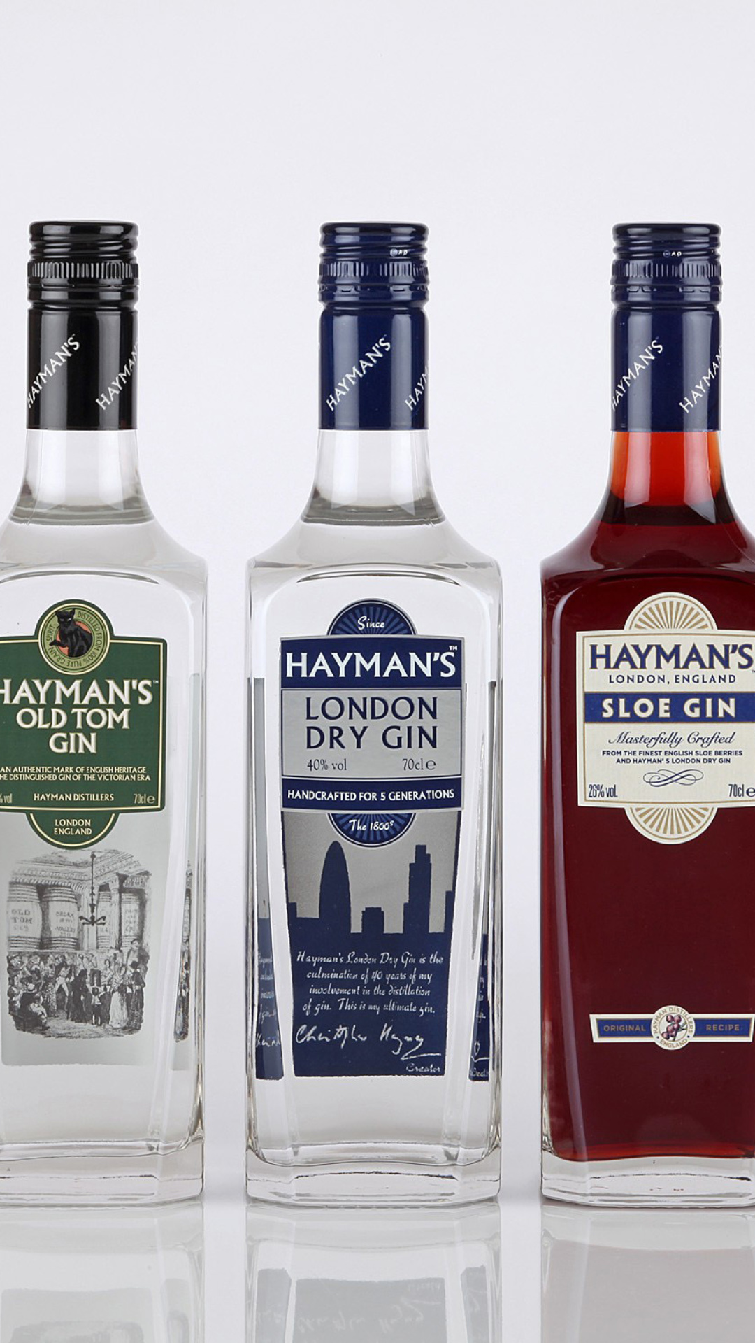 Обои Haymans London Dry Gin 1080x1920