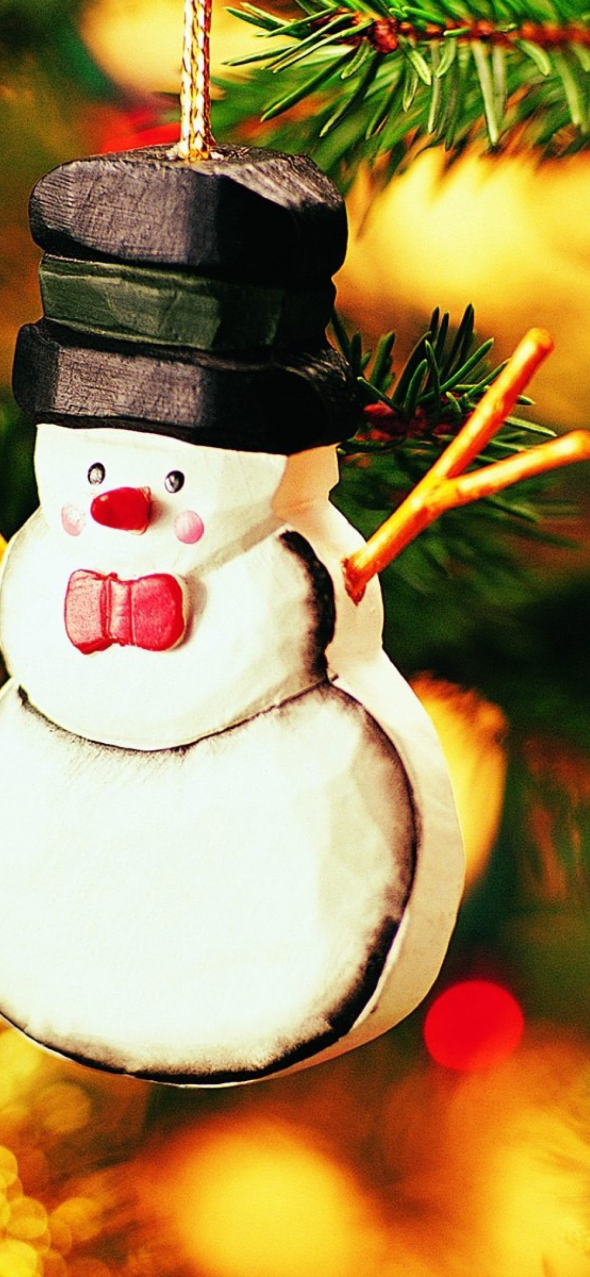 Das Christmas Snowman Craft Wallpaper 1170x2532