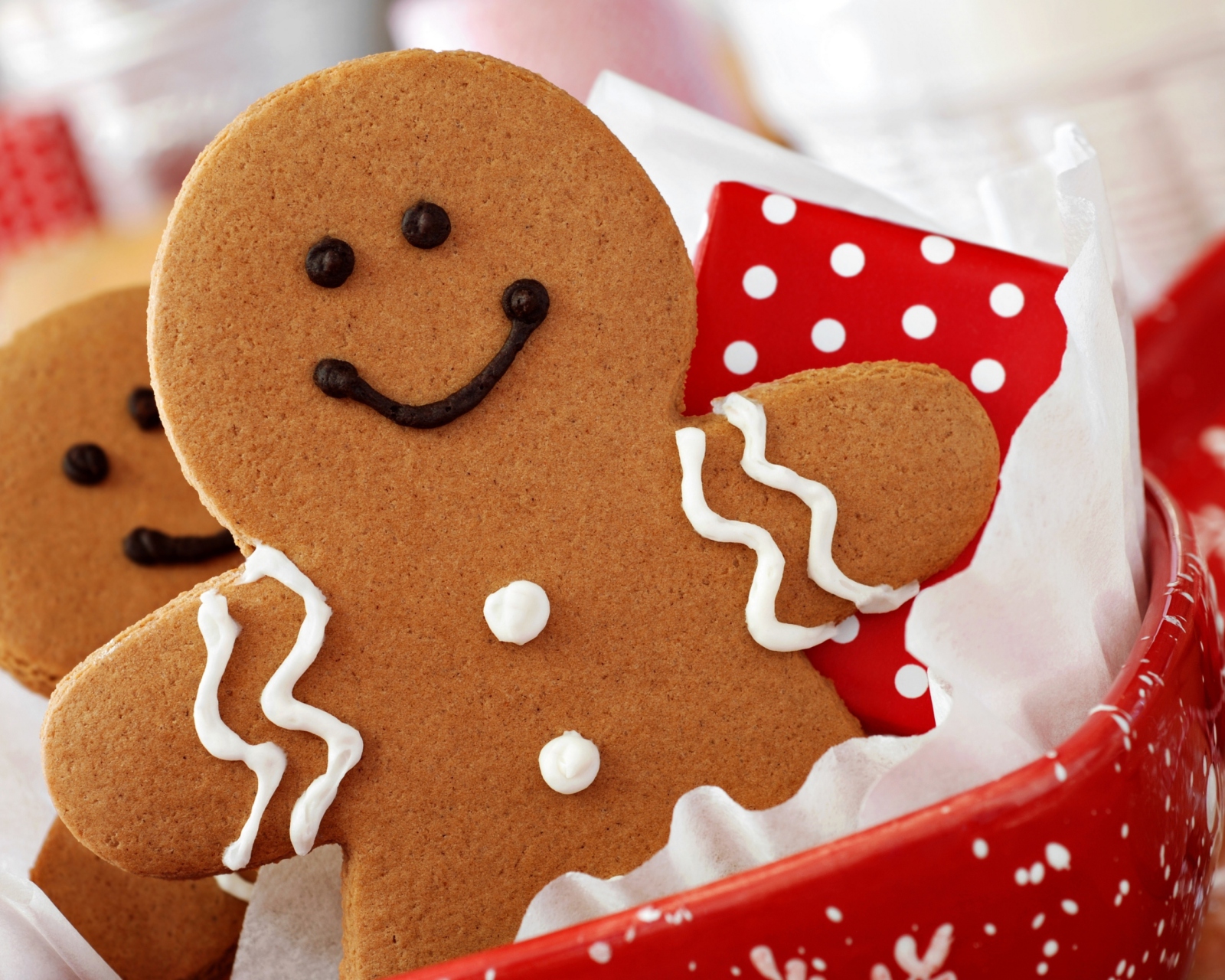 Das Ginger Bread Christmas Cookies Wallpaper 1600x1280