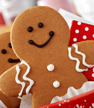 Ginger Bread Christmas Cookies Background for 240x320