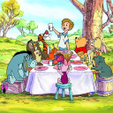 Fondo de pantalla Winnie the Pooh Dinner 128x128