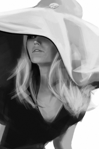 Screenshot №1 pro téma Brigitte Bardot Painting 320x480