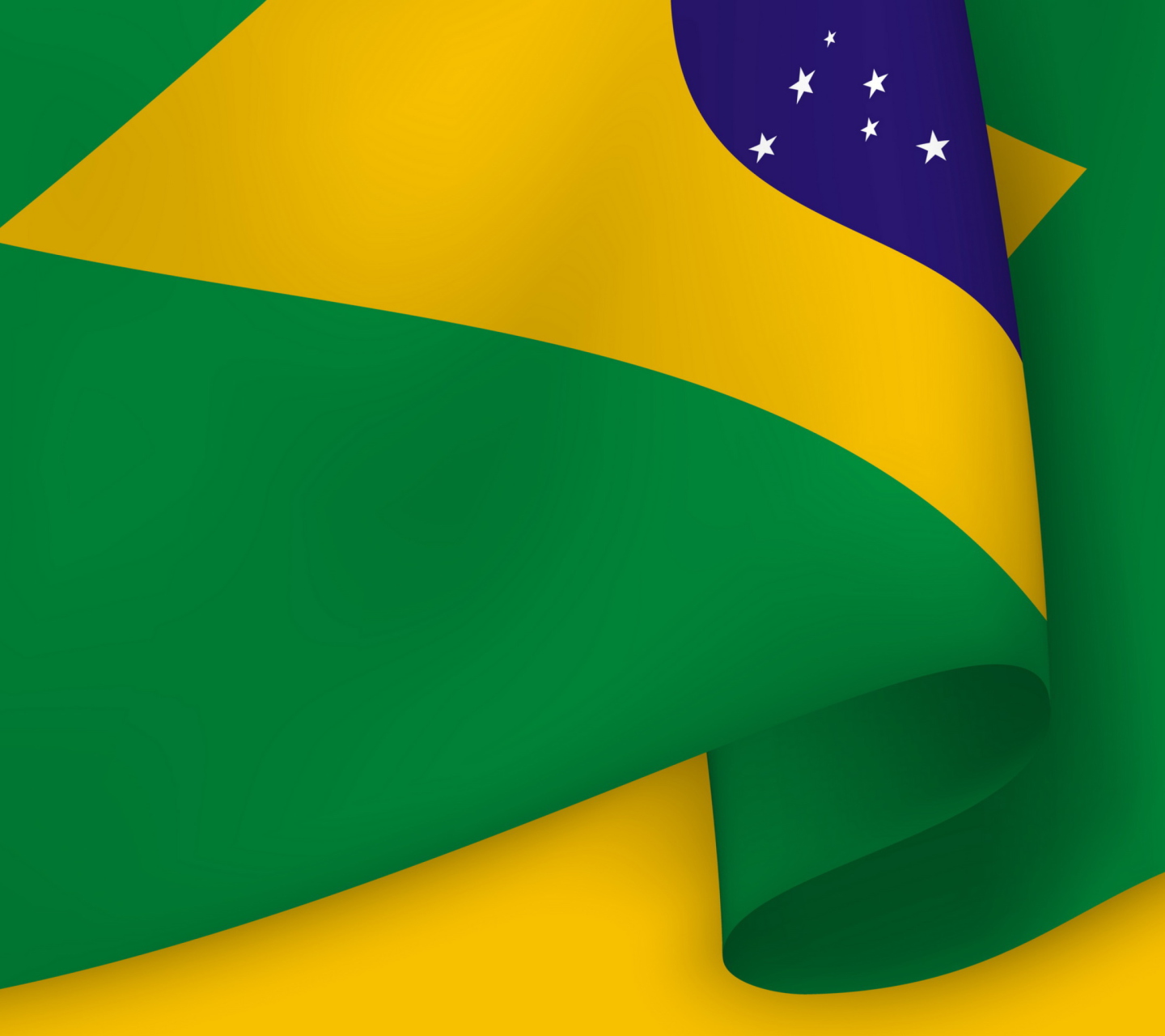 Das Brazil Flag Wallpaper 1440x1280