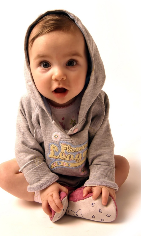 Cute Little Baby Boy wallpaper 480x800