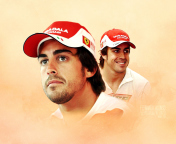 Fondo de pantalla Fernando Alonso 176x144
