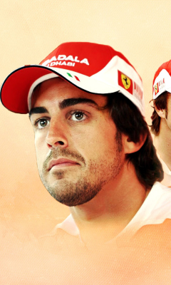 Fondo de pantalla Fernando Alonso 240x400