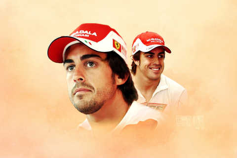 Das Fernando Alonso Wallpaper 480x320