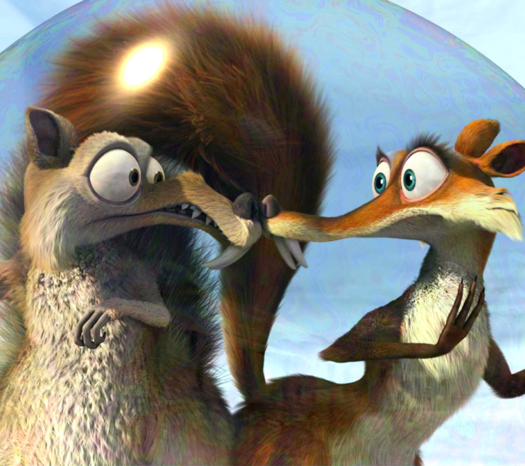 Ice Age Dawn of the Dinosaur Scrat And Scratte wallpaper 1080x960