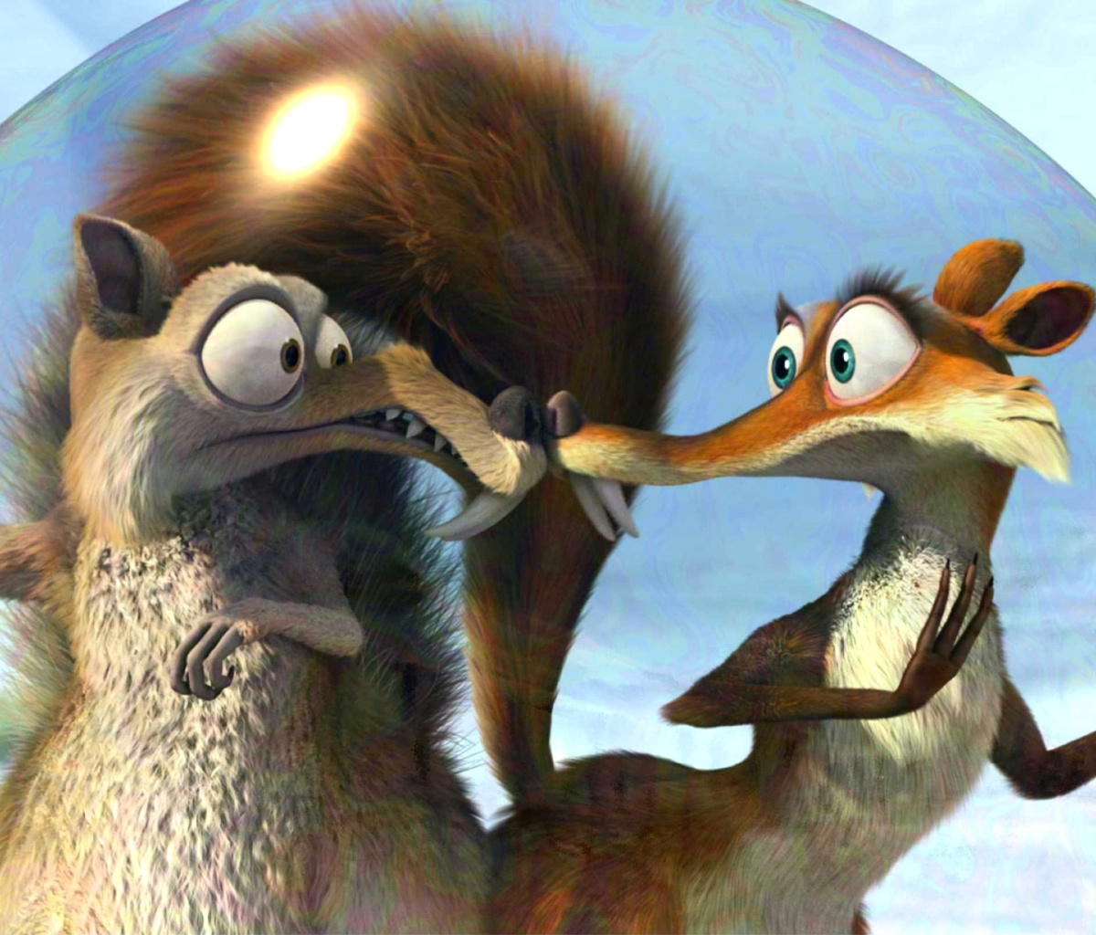 Fondo de pantalla Ice Age Dawn of the Dinosaur Scrat And Scratte 1200x1024