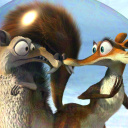 Das Ice Age Dawn of the Dinosaur Scrat And Scratte Wallpaper 128x128