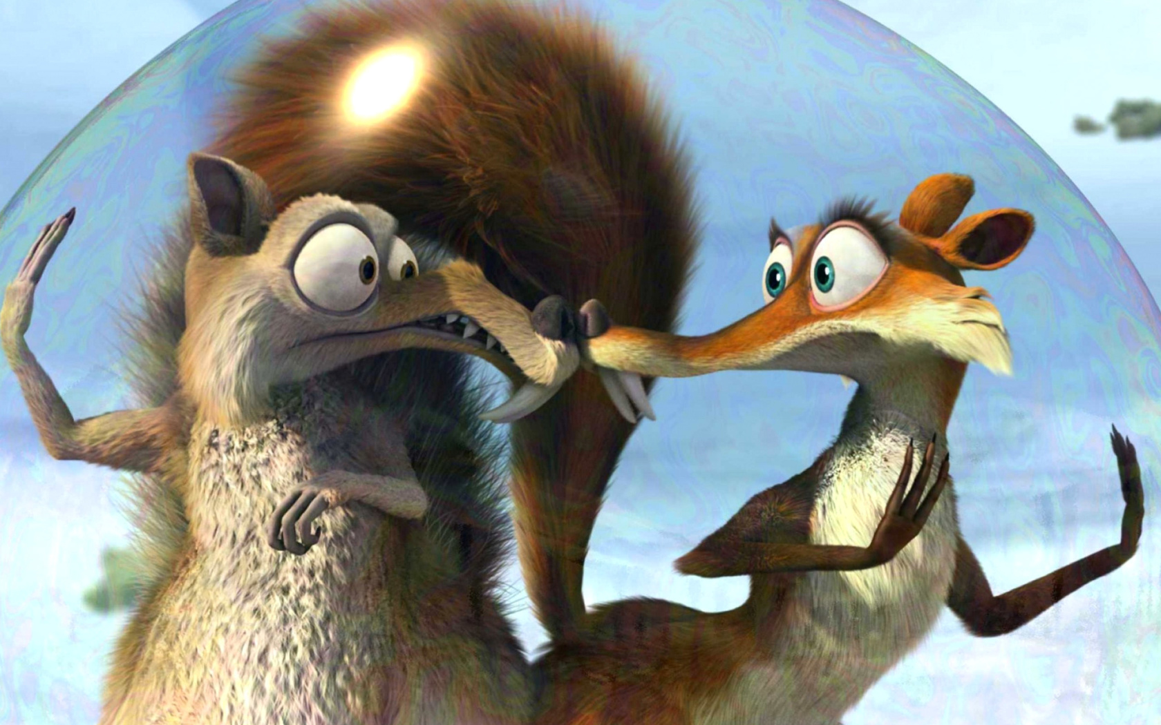 Screenshot №1 pro téma Ice Age Dawn of the Dinosaur Scrat And Scratte 1680x1050