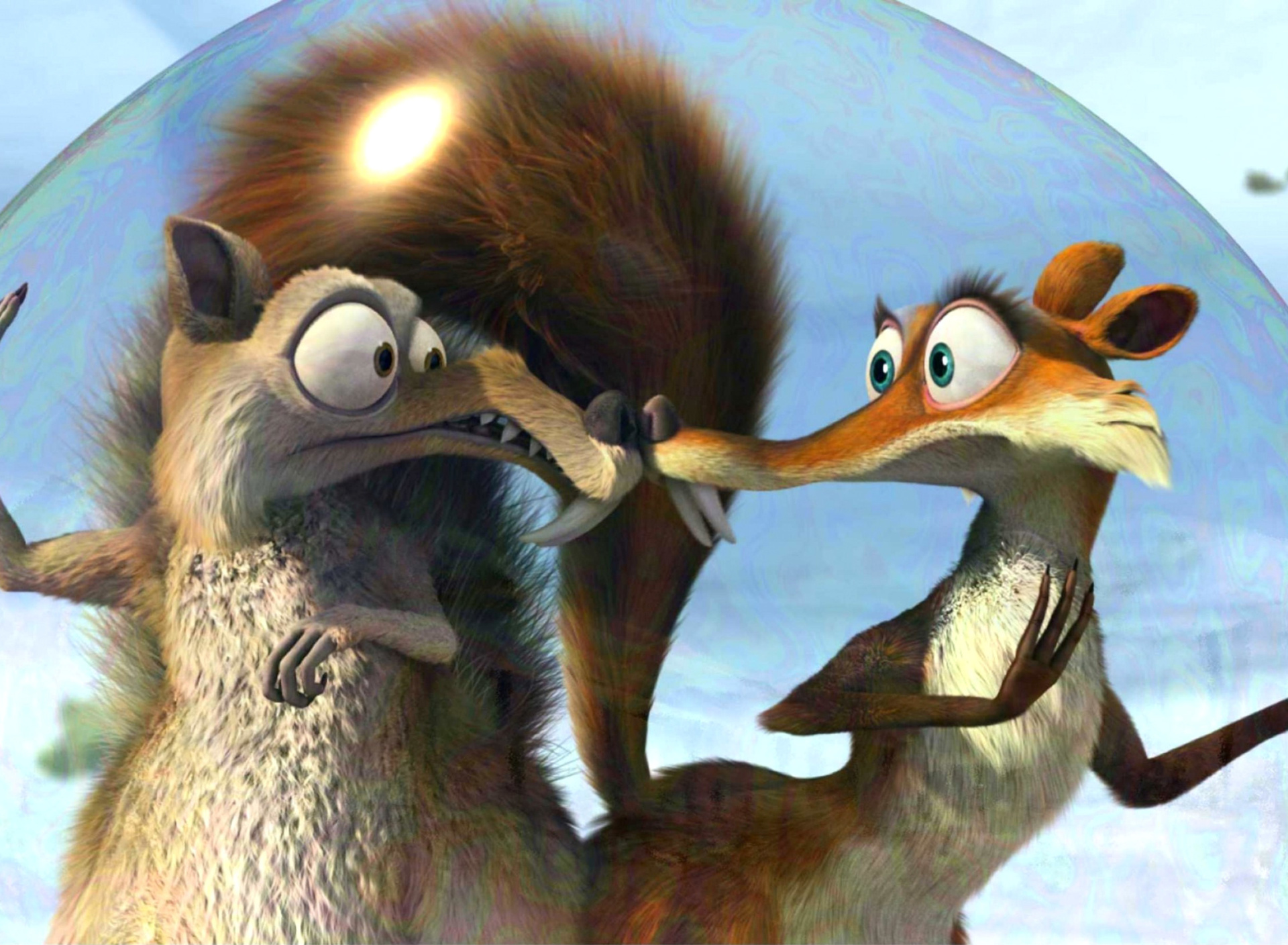 Ice Age Dawn of the Dinosaur Scrat And Scratte wallpaper 1920x1408