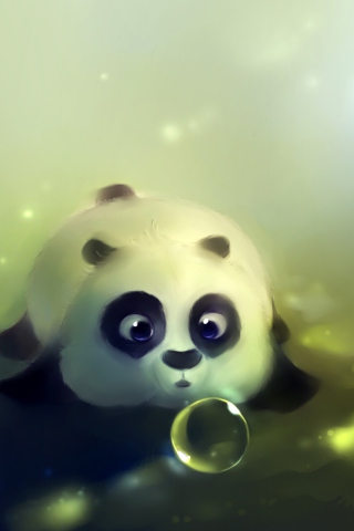 Fondo de pantalla Baby Panda 320x480