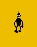Das Bender Futurama Wallpaper 128x160