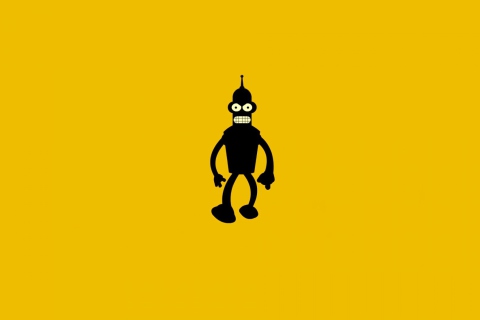 Das Bender Futurama Wallpaper 480x320