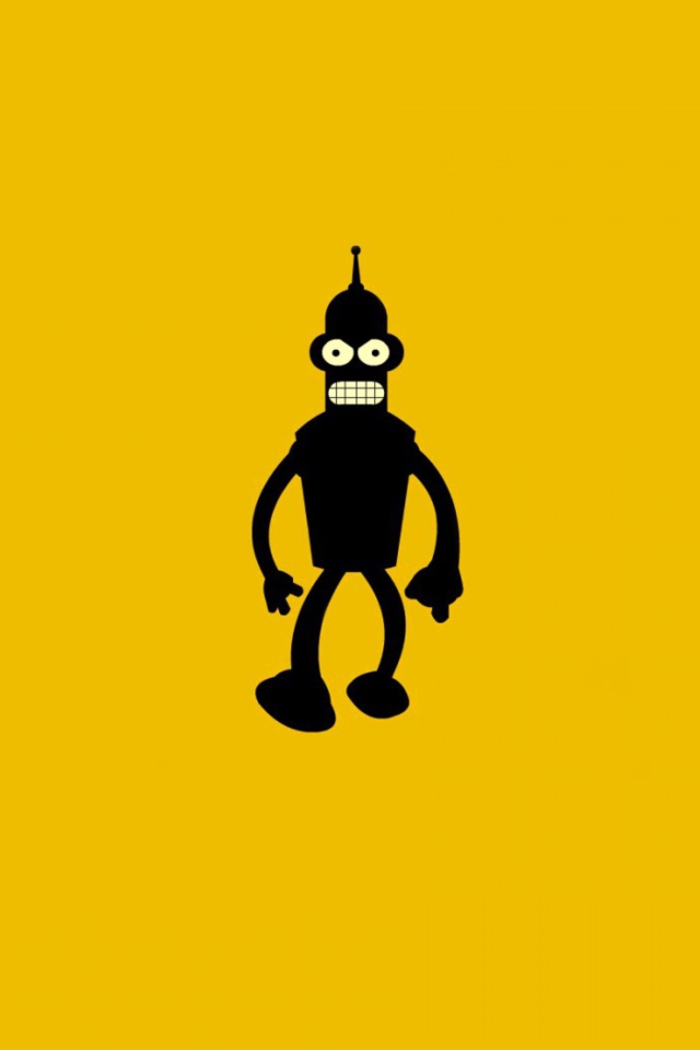 Sfondi Bender Futurama 640x960