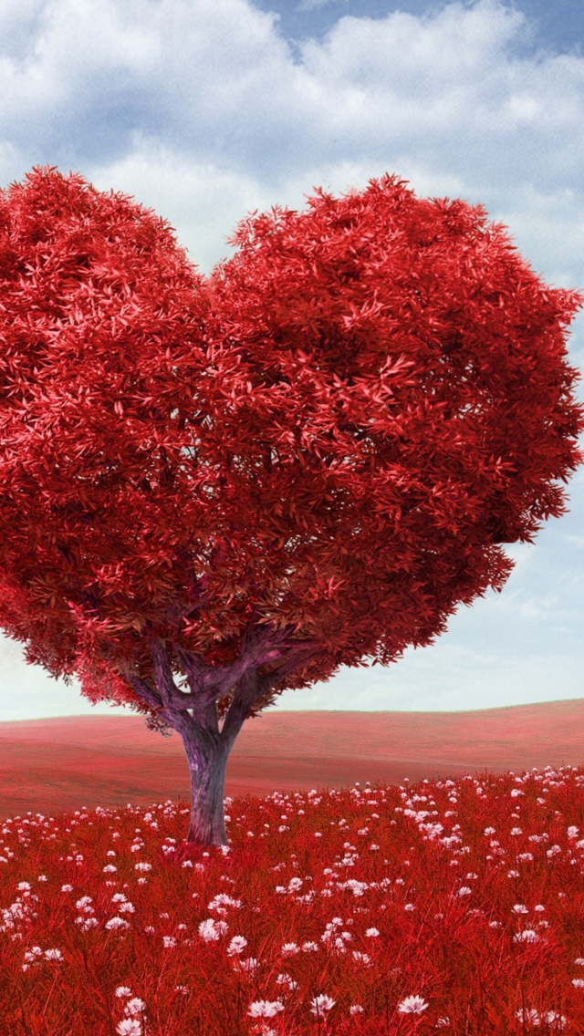 Love Tree wallpaper 640x1136